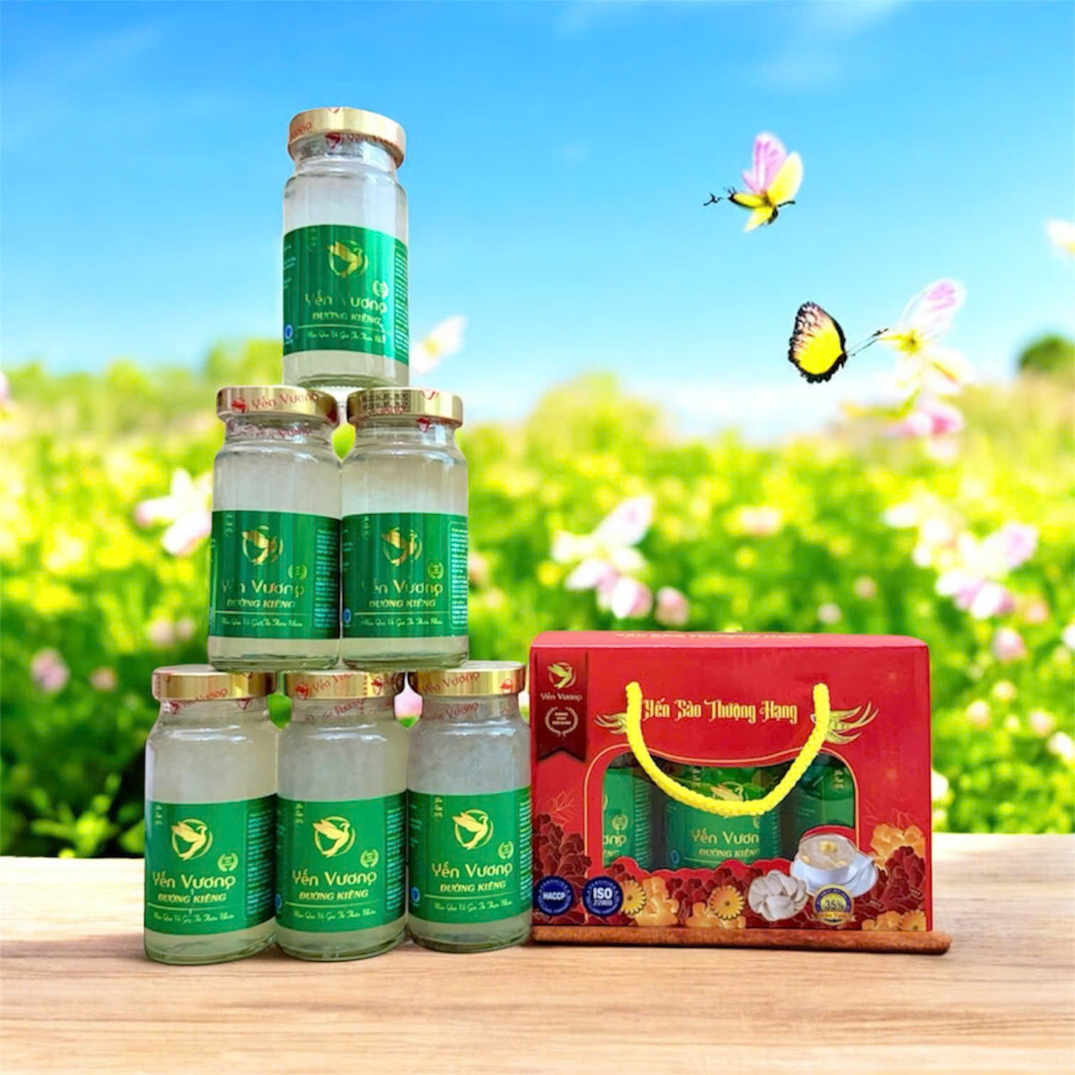 Lốc 6 hũ yến Vương 140ml Đường Isomal